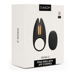 Svakom Winni 2 Remote Controlled Couples Cock Ring | Front View | "couples vibrating ring - front view"