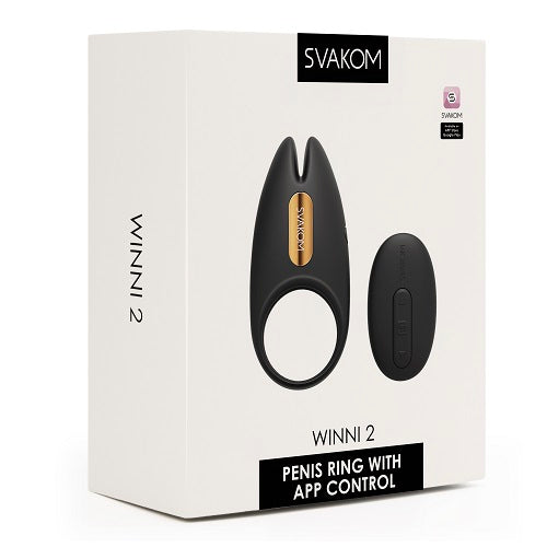 Svakom Winni 2 Remote Controlled Couples Cock Ring | Front View | "couples vibrating ring - front view"