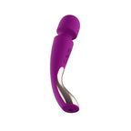 LELO Smart Wand 2 Medium Deep Rose | Detail View | "deep rose wand vibrator - detail view"