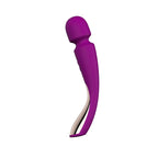 LELO Smart Wand 2 Medium Deep Rose | Detail View | "deep rose wand vibrator - detail view"
