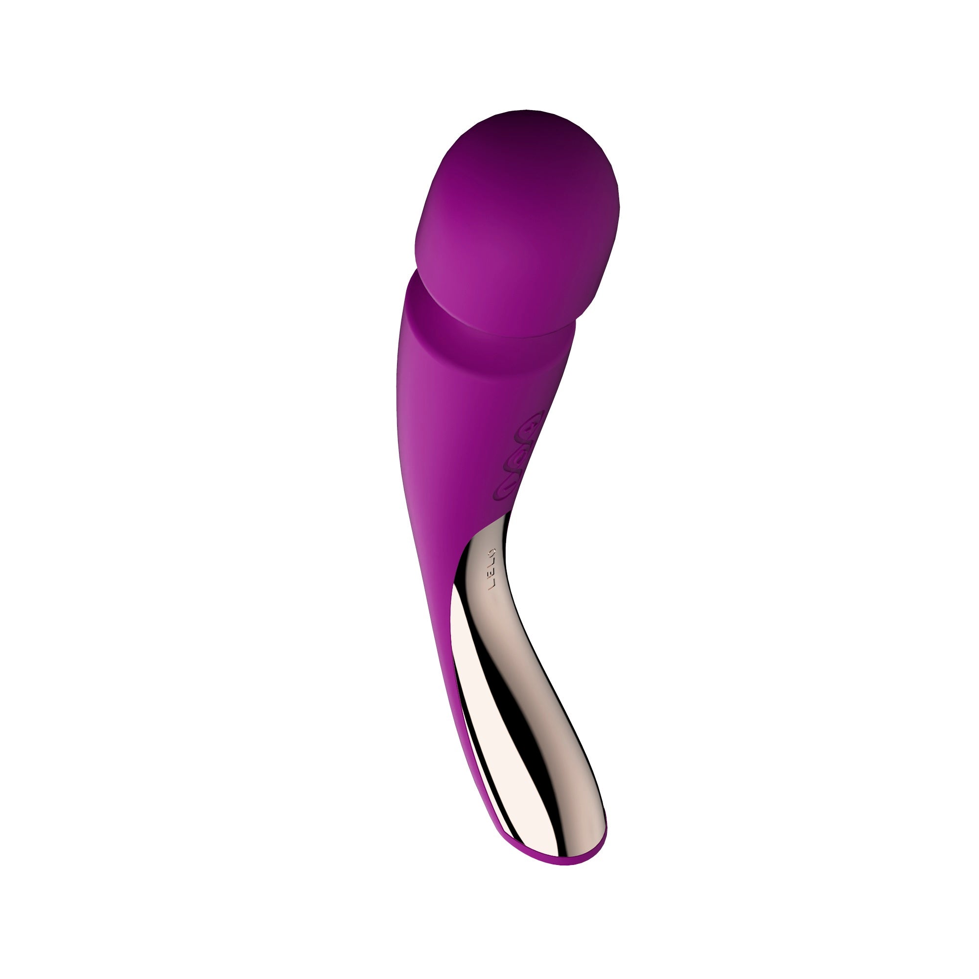 LELO Smart Wand 2 Medium Deep Rose | Detail View | "deep rose wand vibrator - detail view"