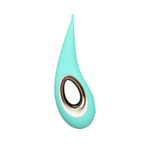 LELO DOT Clitoral Vibrator Aqua | Front View | "aqua precision vibrator - front view"