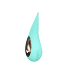 LELO DOT Clitoral Vibrator Aqua | Detail View | "aqua precision vibrator - detail view"