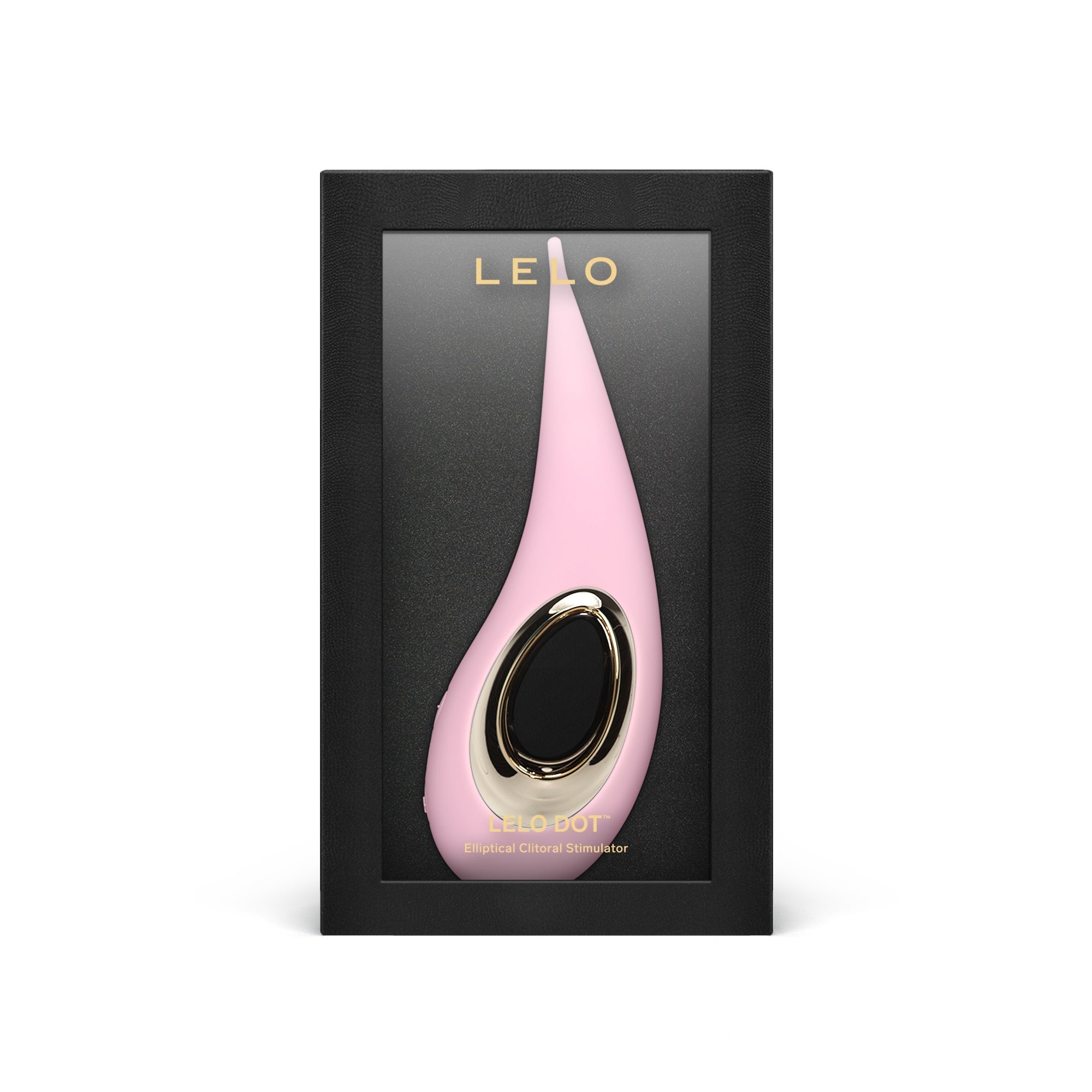 LELO DOT Clitoral Vibrator Pink | Detail View | "pink precision vibrator - detail view"