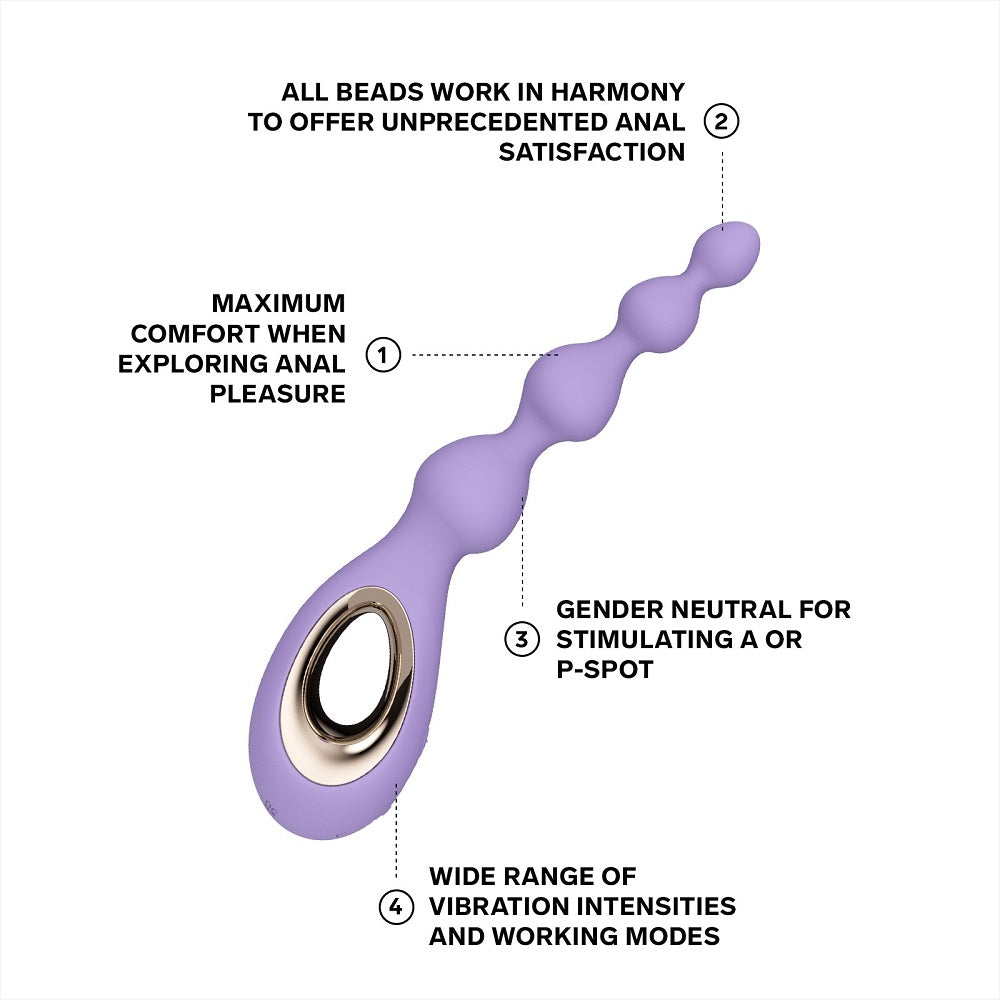 LELO Soraya Anal Beads Violet Dusk