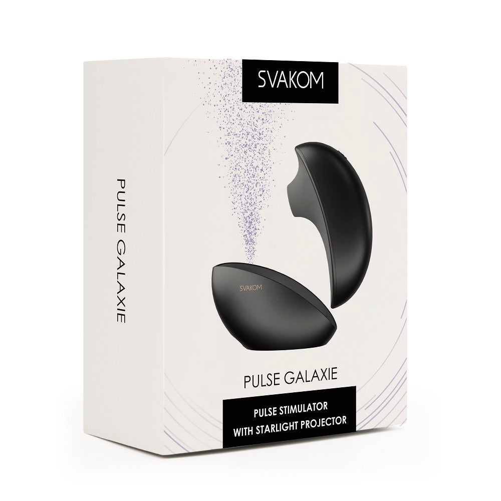 Svakom Galaxie Suction Vibrator With Mood Projector Midnight Black|Detail View|"Svakom Galaxie Suction Vibrator With Mood Projector Midnight Black - detail view"