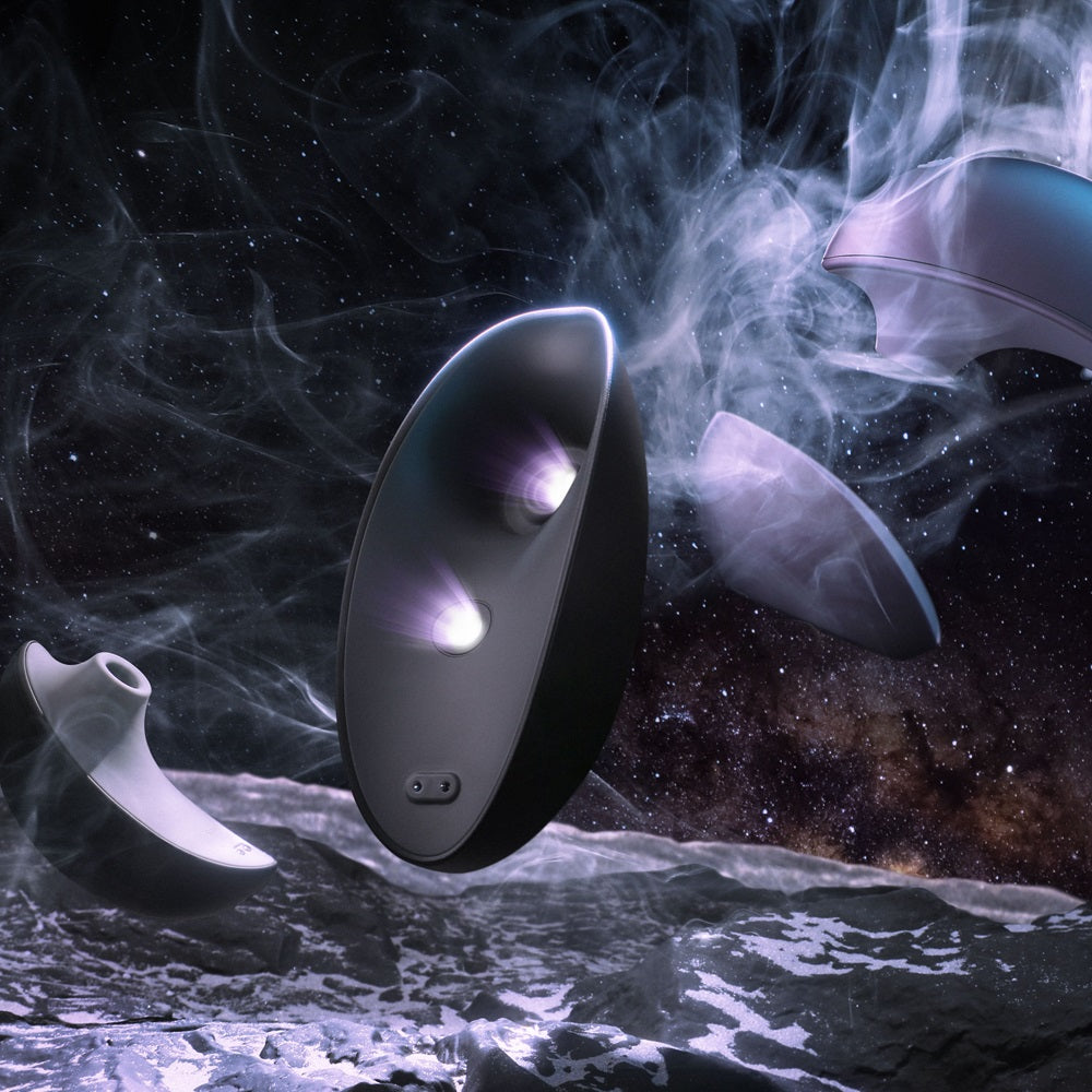Svakom Galaxie Suction Vibrator With Mood Projector Midnight Black|Detail View|"Svakom Galaxie Suction Vibrator With Mood Projector Midnight Black - detail view"