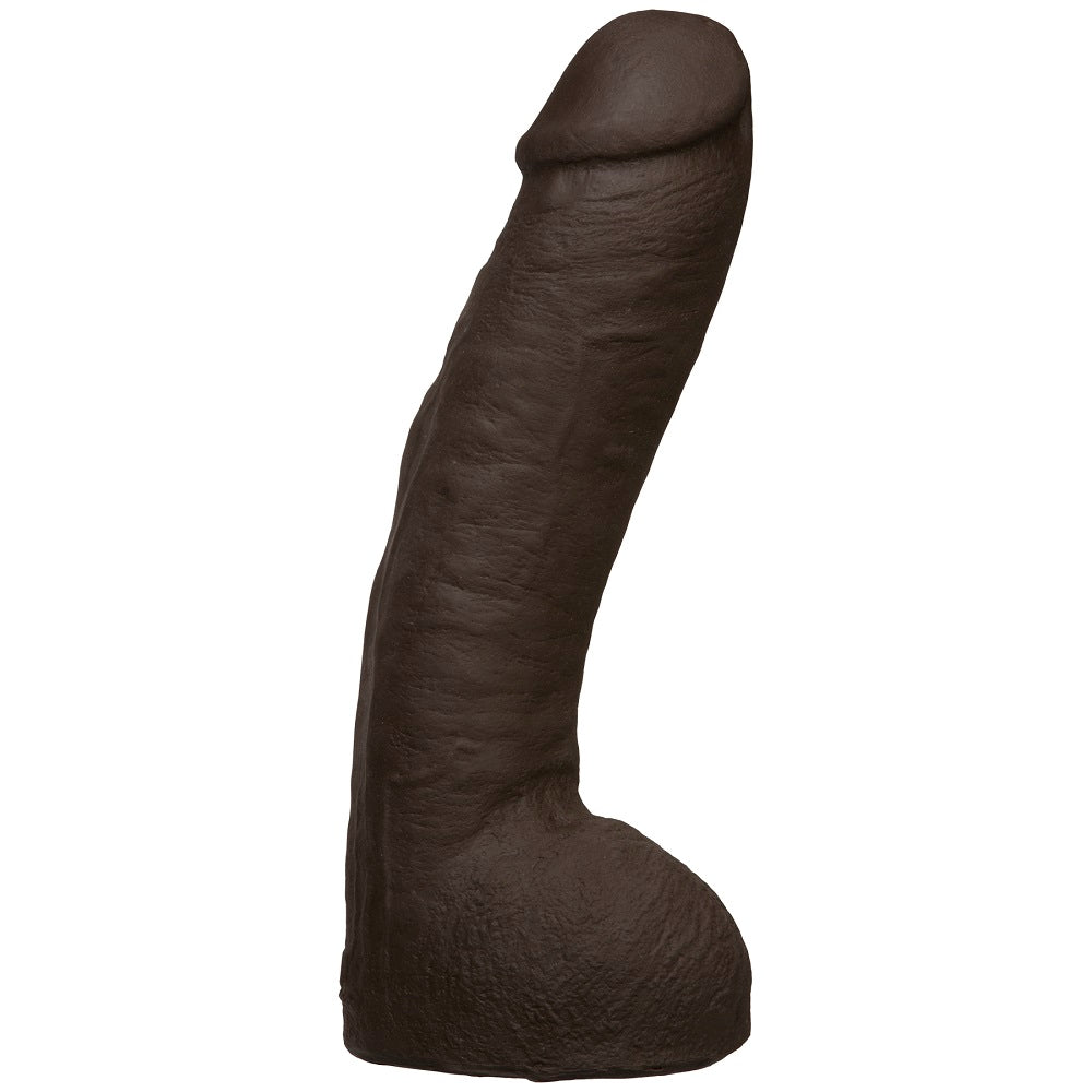 Doc Johnson Vac-U-Lock Ultraskyn Hung Dildo 12.5 inch Chocolate | Front View | "12.5 inch chocolate dildo - front view"