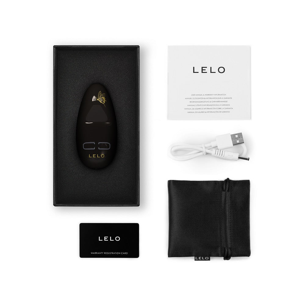 LELO Nea 3 Clitoral Massager Black | Back View | "Clitoral massager black - back view"