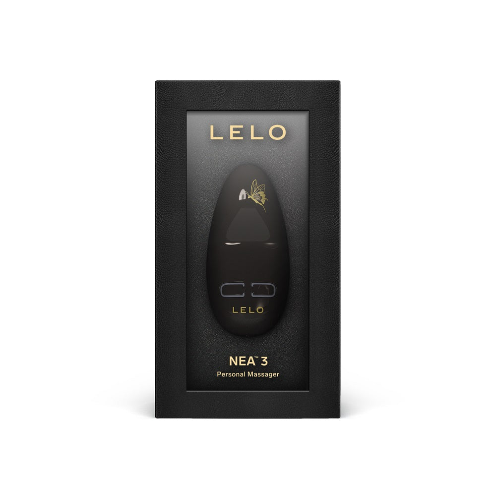 LELO Nea 3 Clitoral Massager Black | Detail View | "Clitoral massager black - detail view"