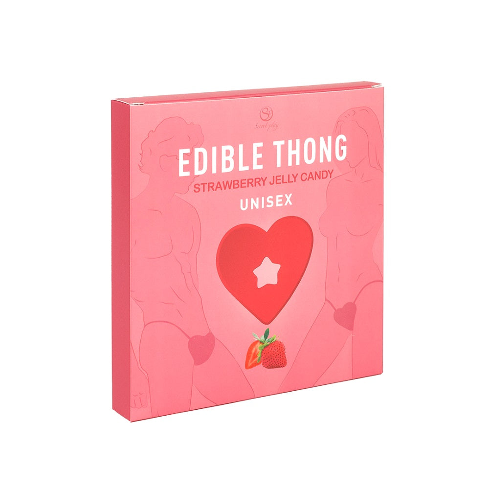Edible Jelly Thong Strawberry Flavour|Product View|"Strawberry flavored novelty - product view"