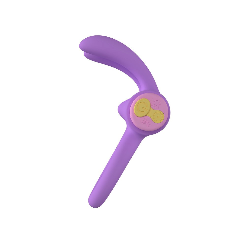 Party Color RINY Remote Control Rabbit Cock Ring Purple