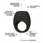 LELO Tor 3 App Controlled Cock Ring Black
