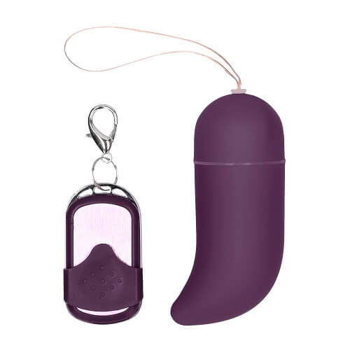 10 Speed Vibrating G-Spot Egg Purple | Front View | "Purple g-spot egg - front view"