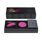 LELO Lyla 2 Cerise Remote Control Egg | Side View | Side profile of remote egg