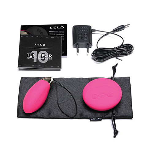 LELO Lyla 2 Cerise Remote Control Egg | Detail View | Control interface close-up