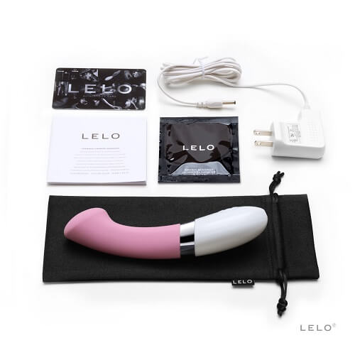 LELO Gigi 2 Rechargeable G-Spot Vibrator-Pink | Side View | Profile angle