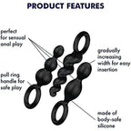 Satisfyer-Booty-Call-Set-Of-3-Black-Anal-Plugs|Detail View|"product features-detail view"
