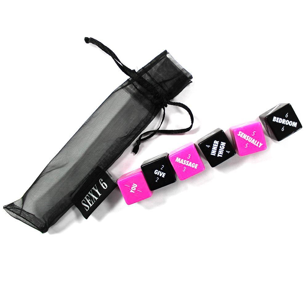 Sexy 6 Dice Foreplay Edition|Side View|"foreplay dice game - side view"