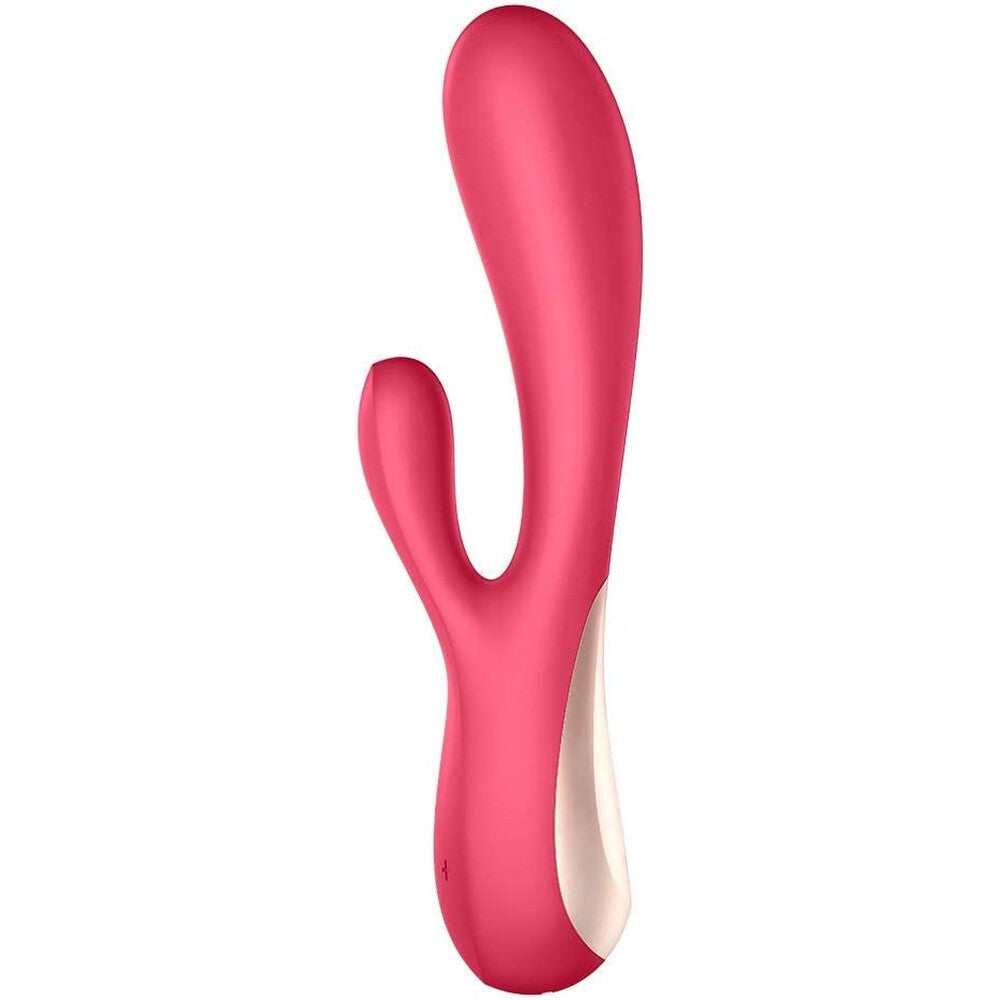 Satisfyer-App-Enabled-Mono-Flex-Rabbit-Vibrator-Red|Front View|"mono flex-front view"