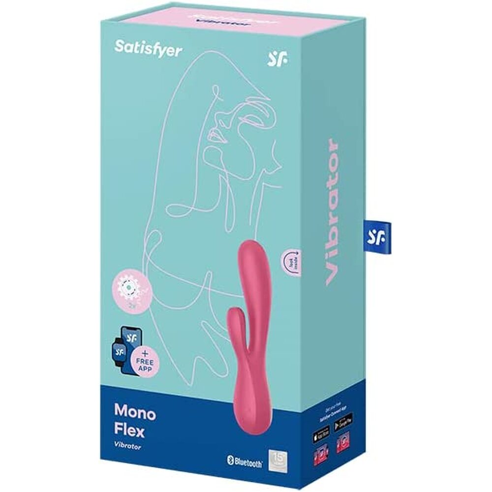 Satisfyer-App-Enabled-Mono-Flex-Rabbit-Vibrator-Red|Kit View|"complete pleasure set-kit view"