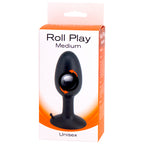 Roll Play Medium Unisex Butt Plug|Side View|"roll play design-side view"|