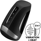 Satisfyer Men Heat And Vibration Masturbator|Side View|"vibration detail - side view"