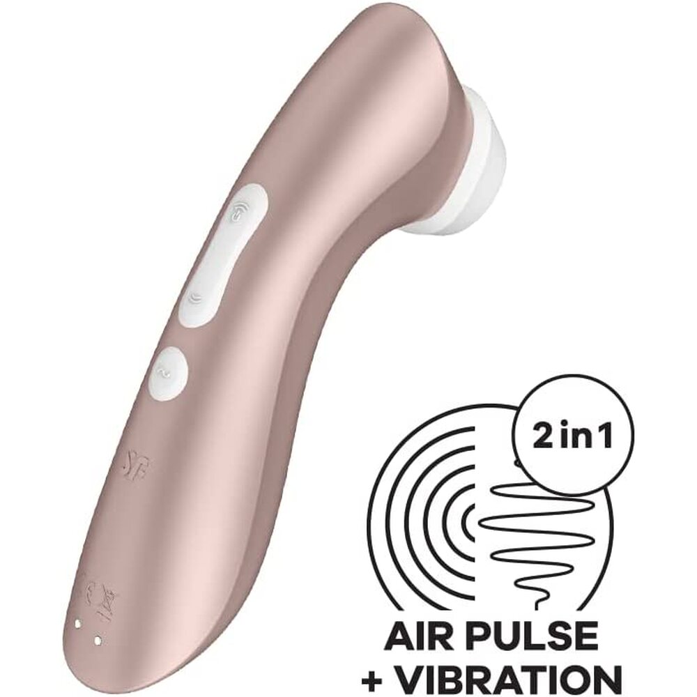 Satisfyer Pro 2 Plus Vibration Clitoral Massager|Side View|"Premium pleasure device - side view"