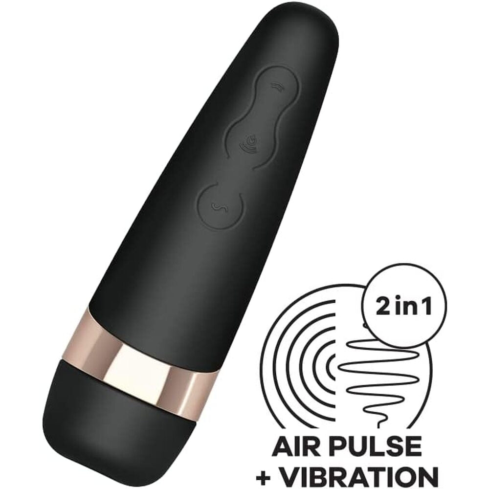 Satisfyer Pro 3 Plus Vibration Clitoral Massager|Side View|"Premium pleasure device - side view"