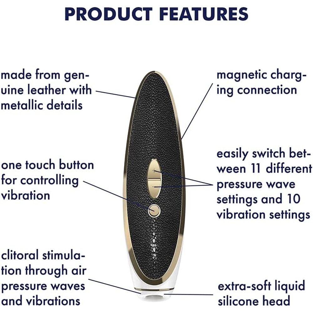 Satisfyer Luxury Haute Couture Clitoral Massager|Detail View|"Multi-function controls - detail view"