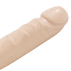 Jr Veined Double Header 12 Inch Dong Flesh Pink|Side View|"texture detail - side view"