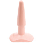 Classic Smooth Butt Plug Small Flesh Pink|Front View|"small flesh plug-front view"|