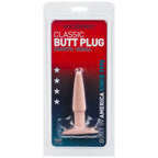 Classic Smooth Butt Plug Small Flesh Pink|Detail View|"classic features-detail view"|