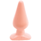 Classic Smooth Butt Plug Large Flesh Pink|Front View|"large flesh plug-front view"|