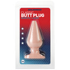 Classic Smooth Butt Plug Large Flesh Pink|Side View|"smooth plug design-side view"|