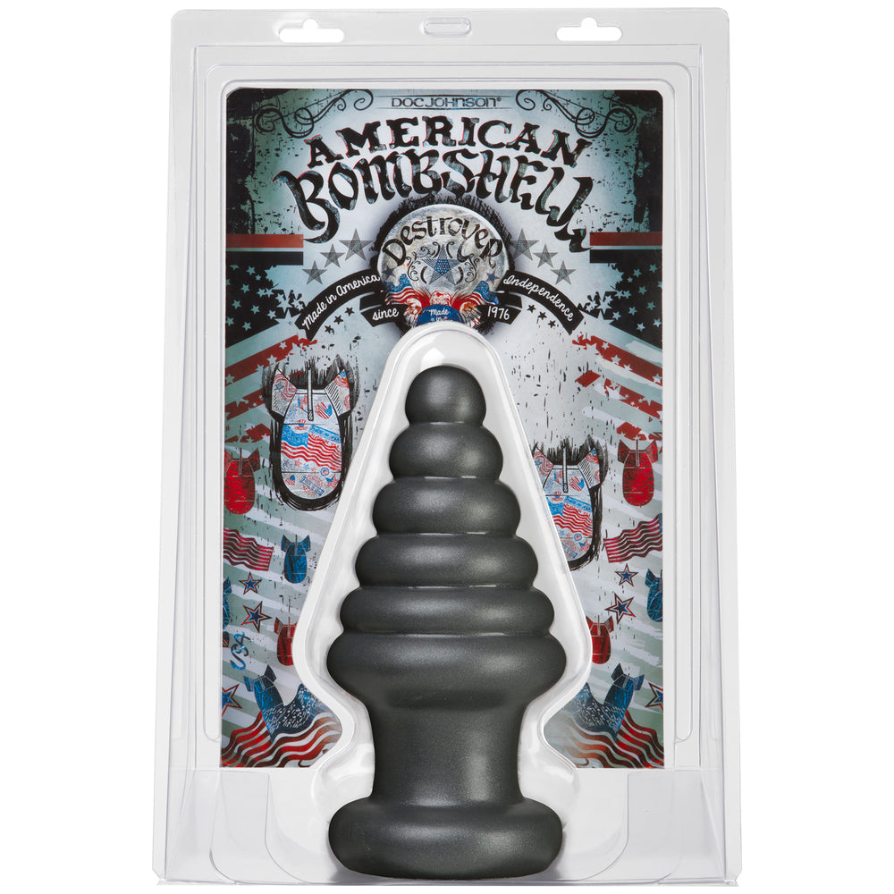 American Bombshell Destroyer Large Butt Plug|Side View|"bombshell design-side view"|