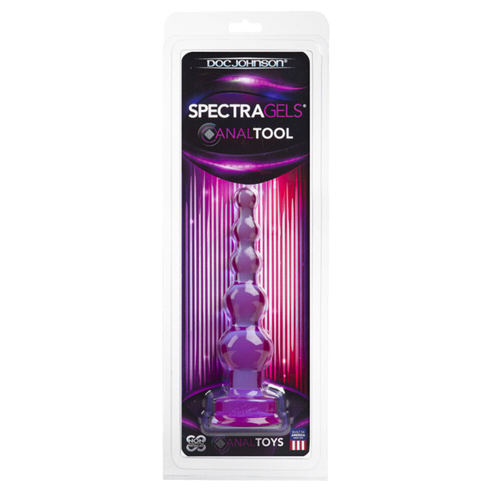 Spectragels-Anal-Probe-Tool-Purple|Side View|"ergonomic design-side view"