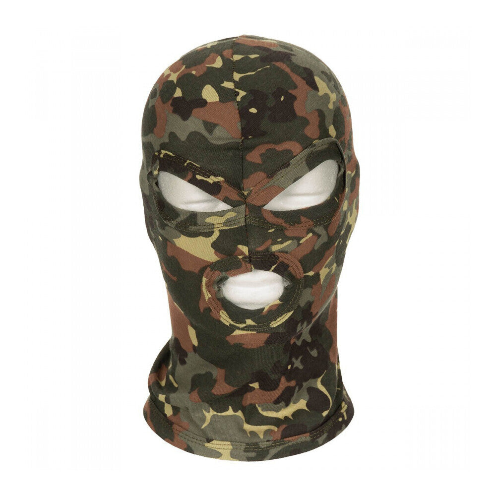 LUX Cotton Camouflage Balaclava|Front View|"camo design-front view adult toys direct"|