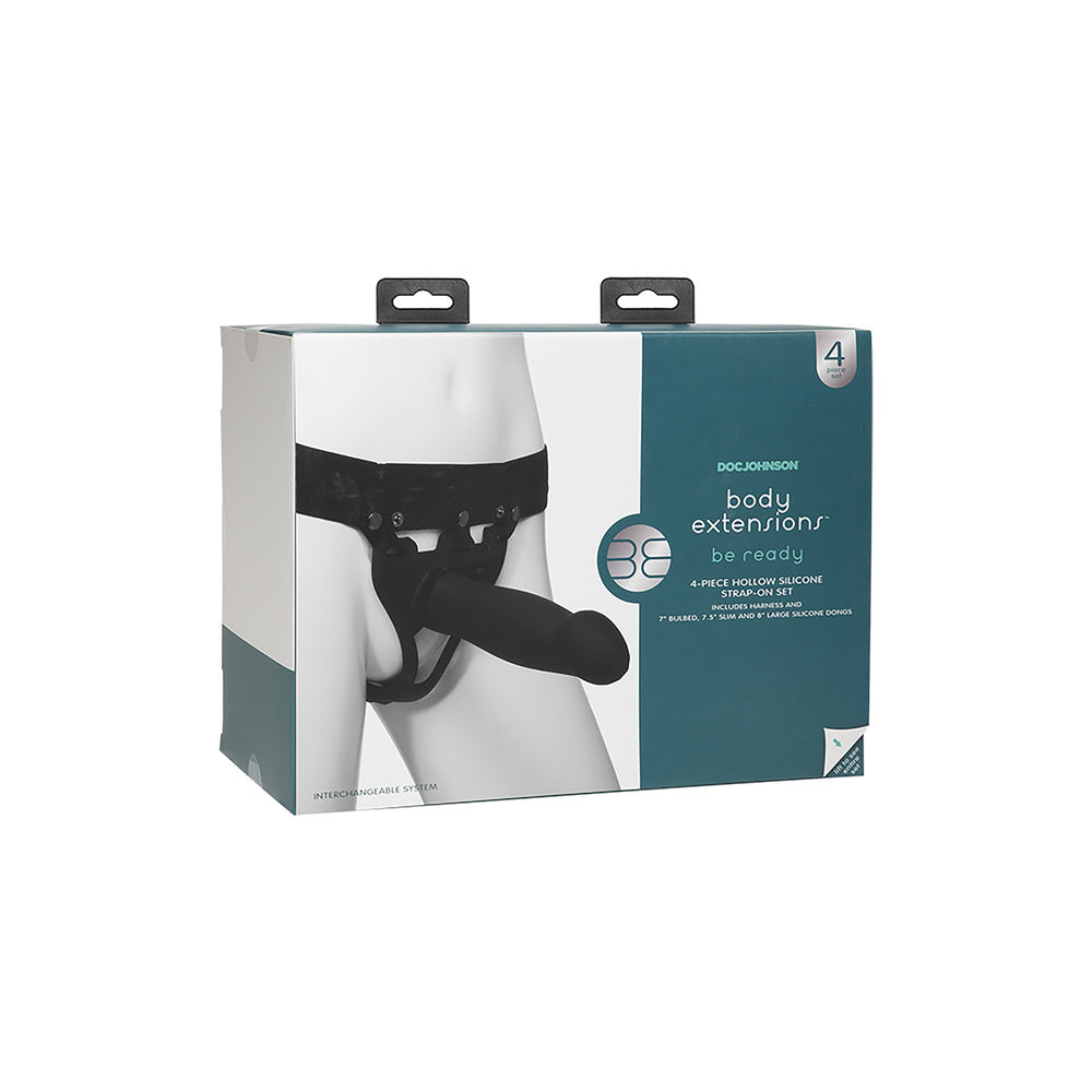 Body Extensions Be Ready Hollow Strap On|Detail View|"surface detail - detail view"