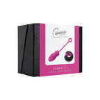 ToyJoy-Caresse-Embrace-1-Remote-Control-Egg-Pink|Side View|"caresse design-side view"