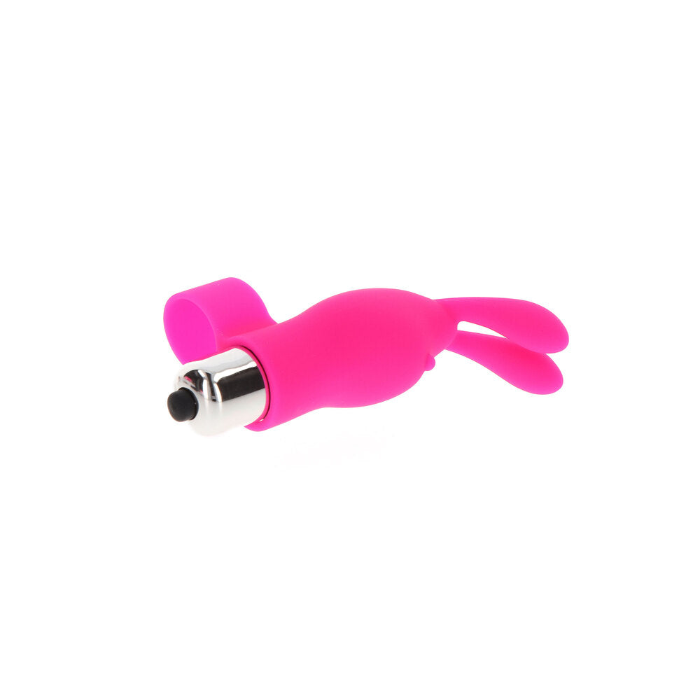 ToyJoy Bunny Pleaser Finger Vibe | Detail | "easy-touch controls - detail view"