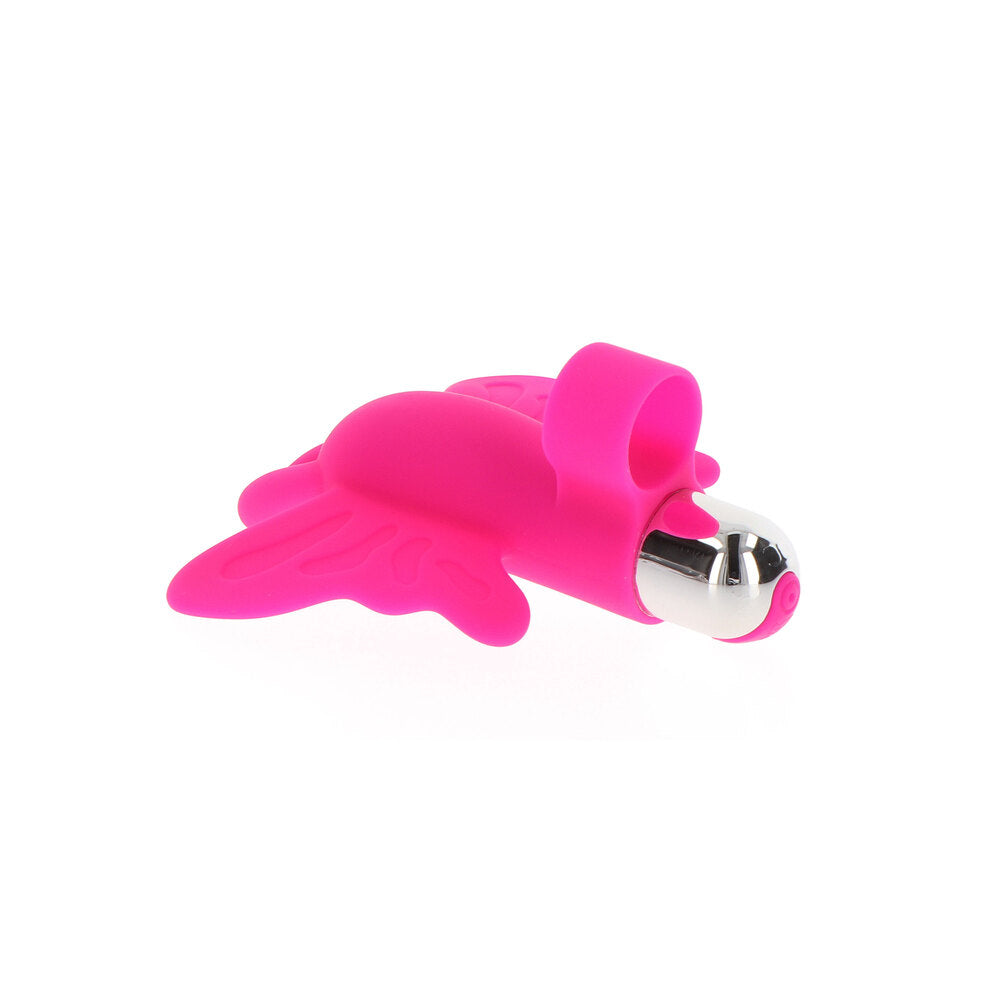 ToyJoy Butterfly Pleaser Rechargeable Finger Vibe | Detail | "charging port interface - detail view"