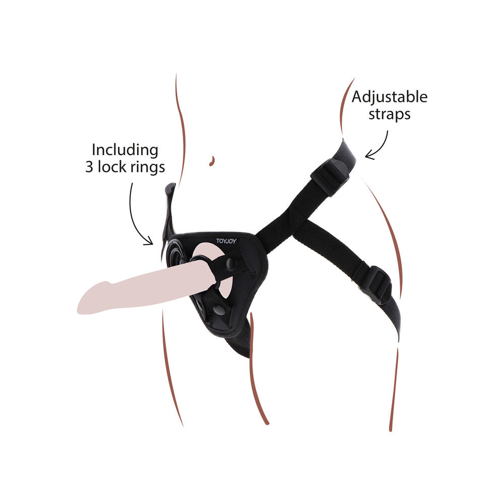 Get Real Strap On Harness|Front View|"realistic design - front view"