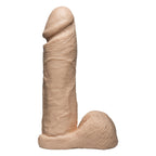 VacULock 8 Inch Realistic Cock Attachment Flesh Pink|Front View|"attachment design - front view"