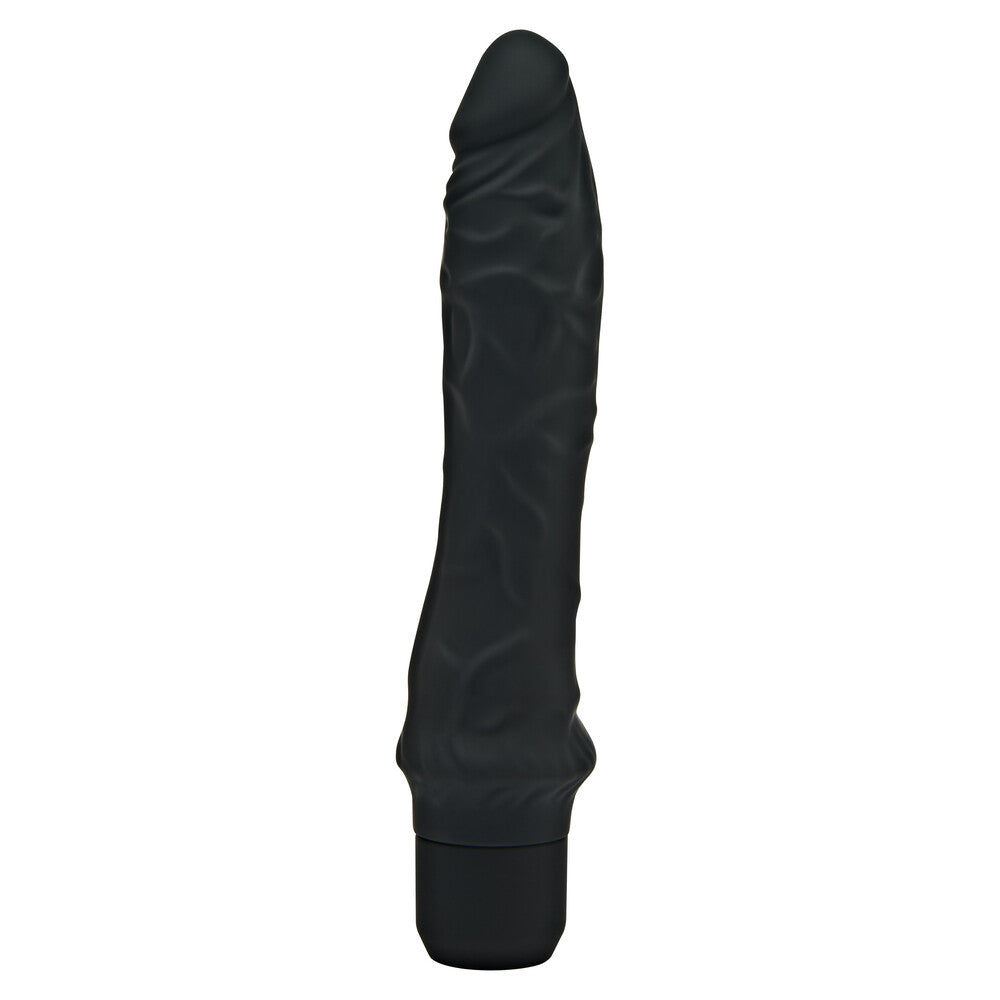 ToyJoy Get Real Classic Silicone Vibrator Black|Front View|"classic design - front view"