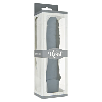 ToyJoy Get Real Classic Silicone Vibrator Black|Back View|"quality build - back view"