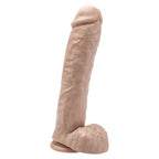 ToyJoy Get Real 11 Inch Dong With Balls Flesh Pink|Front View|"realistic design - front view"