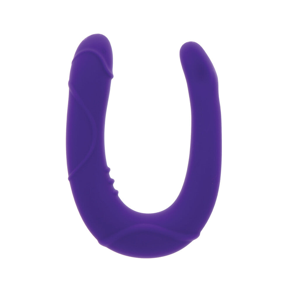 ToyJoy Get Real Vogue Mini Double Dong Purple|Front View|"vogue design - front view"