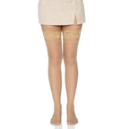 Leg Avenue Stay Up Sheer Thigh Hold Ups Nude UK 6 to 12|Back View|"nude thigh hold ups - back view"