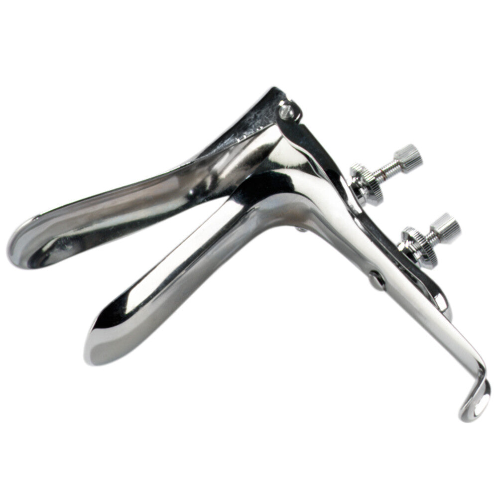 Metal Vaginal Speculum|Front View|"medical grade speculum-front view adult toys direct"|